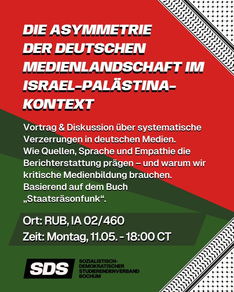 Die Palästina Gedenkwoche - Die Asymmetrie der deutschen Medienlandschaft im Israel-Palästina-Kontext