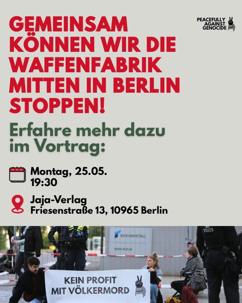 Gemeinsam können wir die Waffenfabrik stoppen!