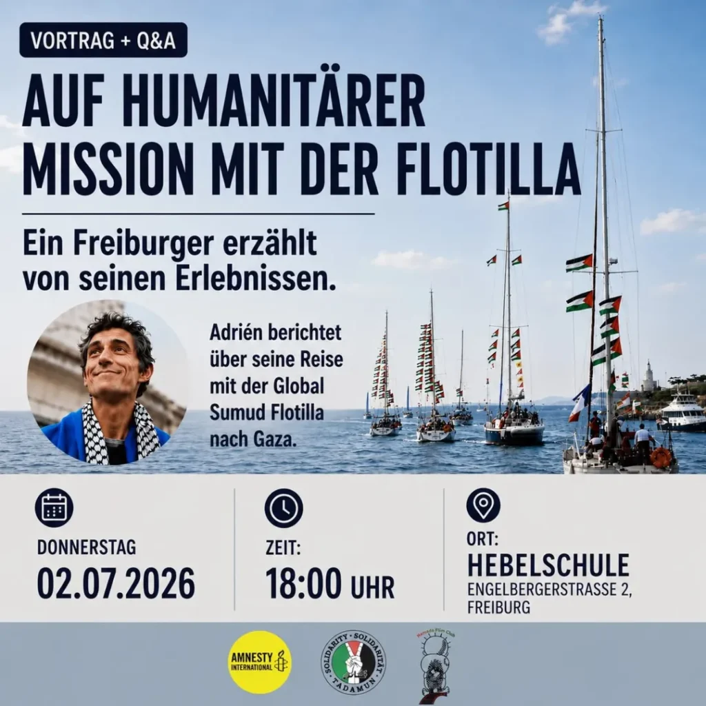 Vortrag & QA - Auf humanitärer Mission mit der Flottille