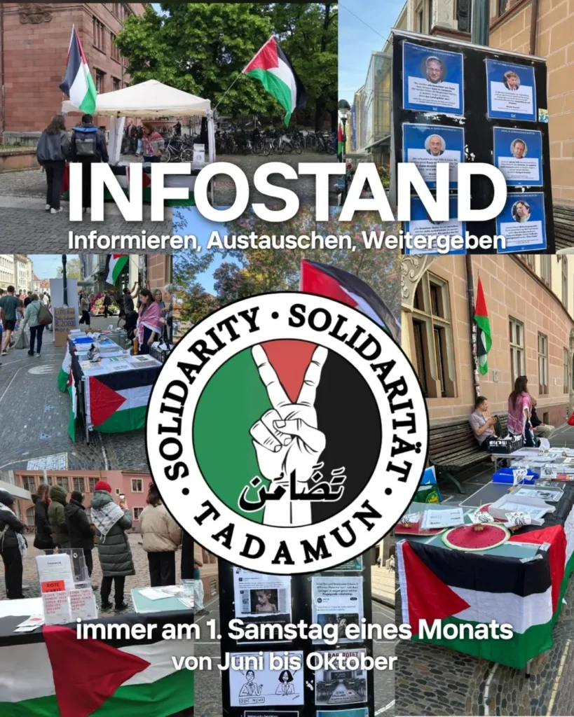 Am 1. Samstag im Monat: INFOSTAND - Informieren, Austauschen, Weitergeben