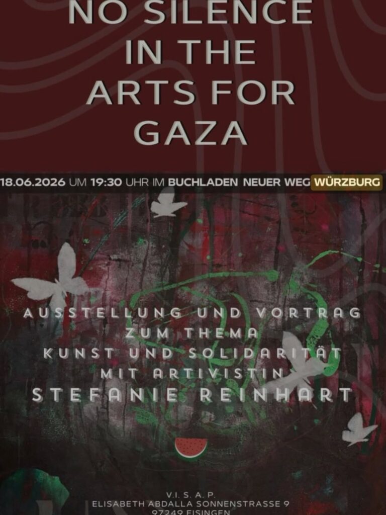 NO SILENCE IN THE ART OF GAZA - Ausstellung  & Vortrag