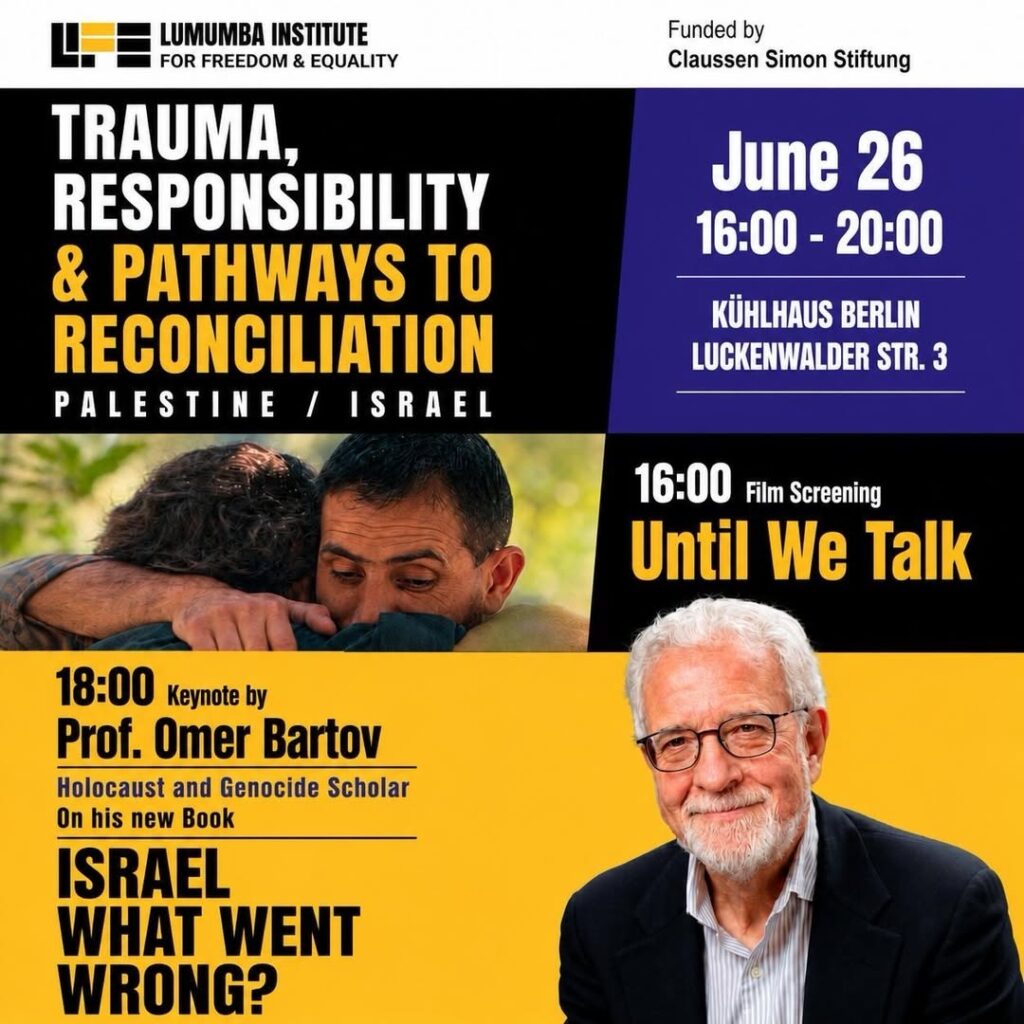 TRAUMA, RESPONSIBILITY & PATHWAYS TO RECONCILIATION PALESTINE / ISRAEL