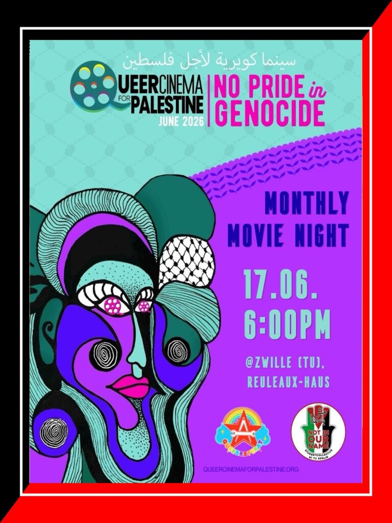 🏳️‍🌈🇵🇸🎬 Queer Cinema for Palestine \"No Pride in Genocide!\" 🎥🇵🇸 🏳️‍⚧️