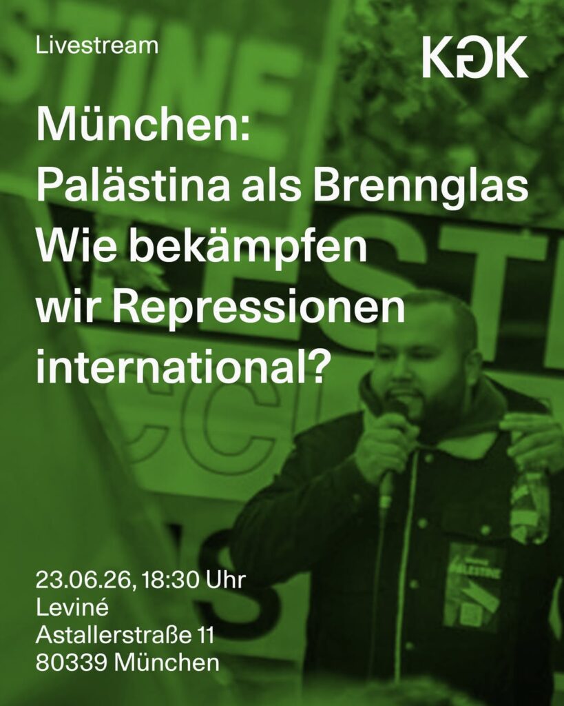 München: Palästina als Brennglas - Wie bekämpfen wir Repressionen international?