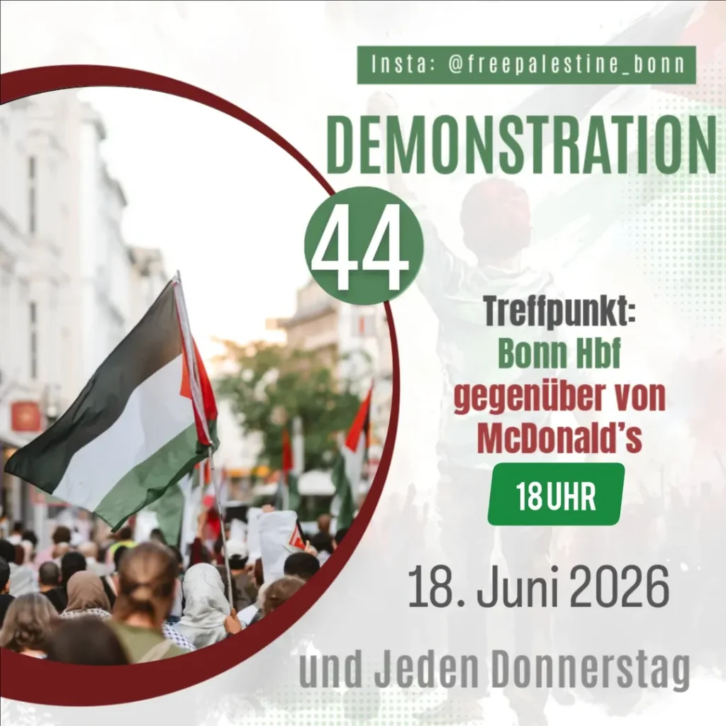 Demonstration - Treffpunkt Bonn Hbf gegenüber von McDonald\'s