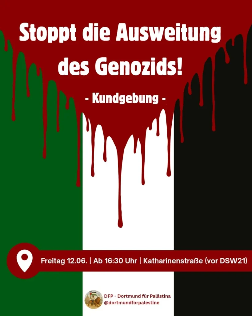 Kundgebung - Stoppt die Ausweitung des Genozids!