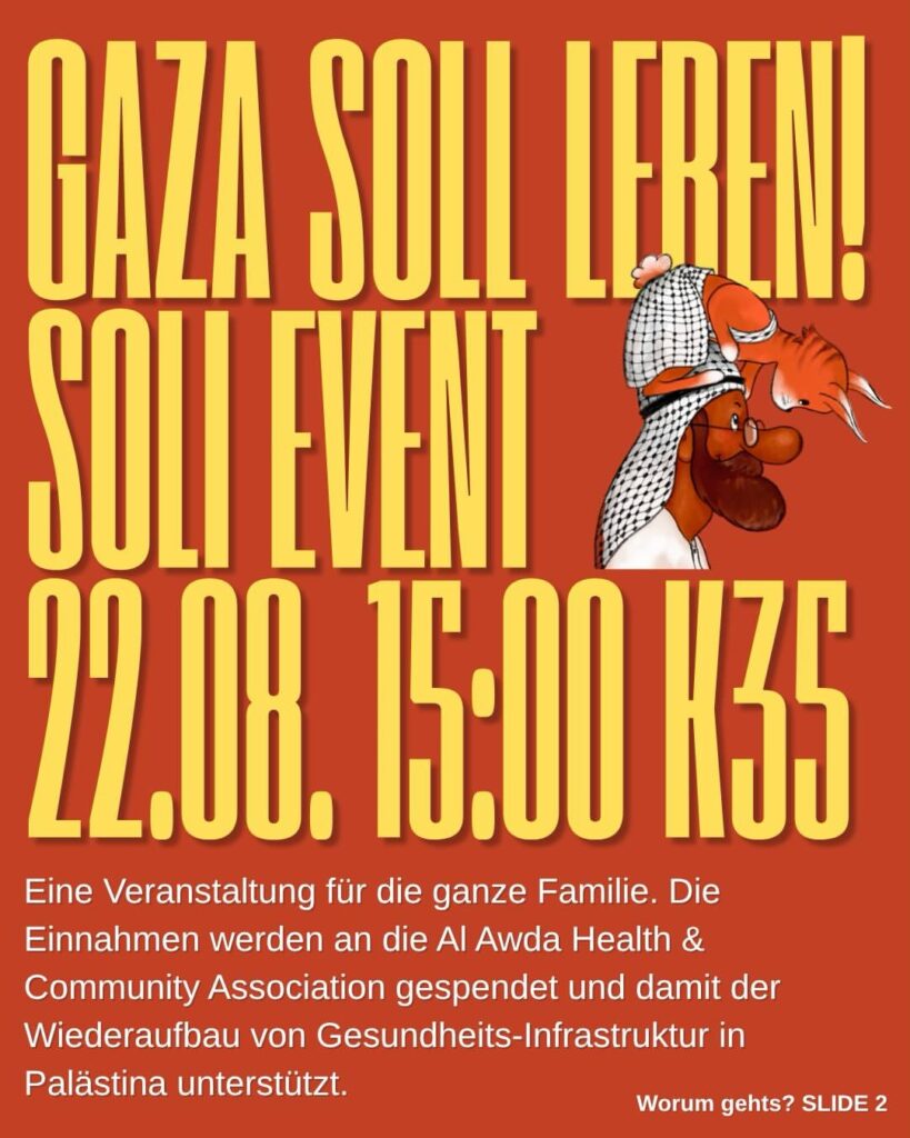 Gaza soll leben! Soli event