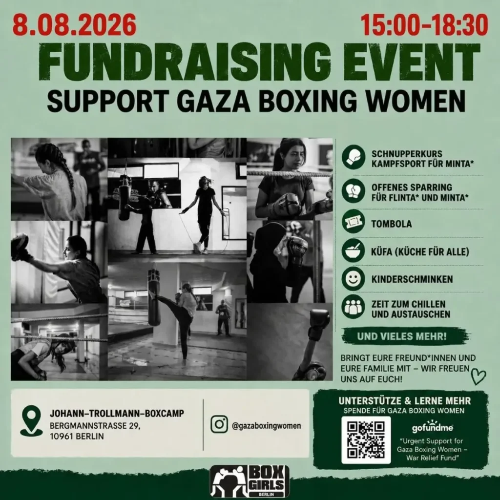 Fundraising event - Support Gaza Boxing Women