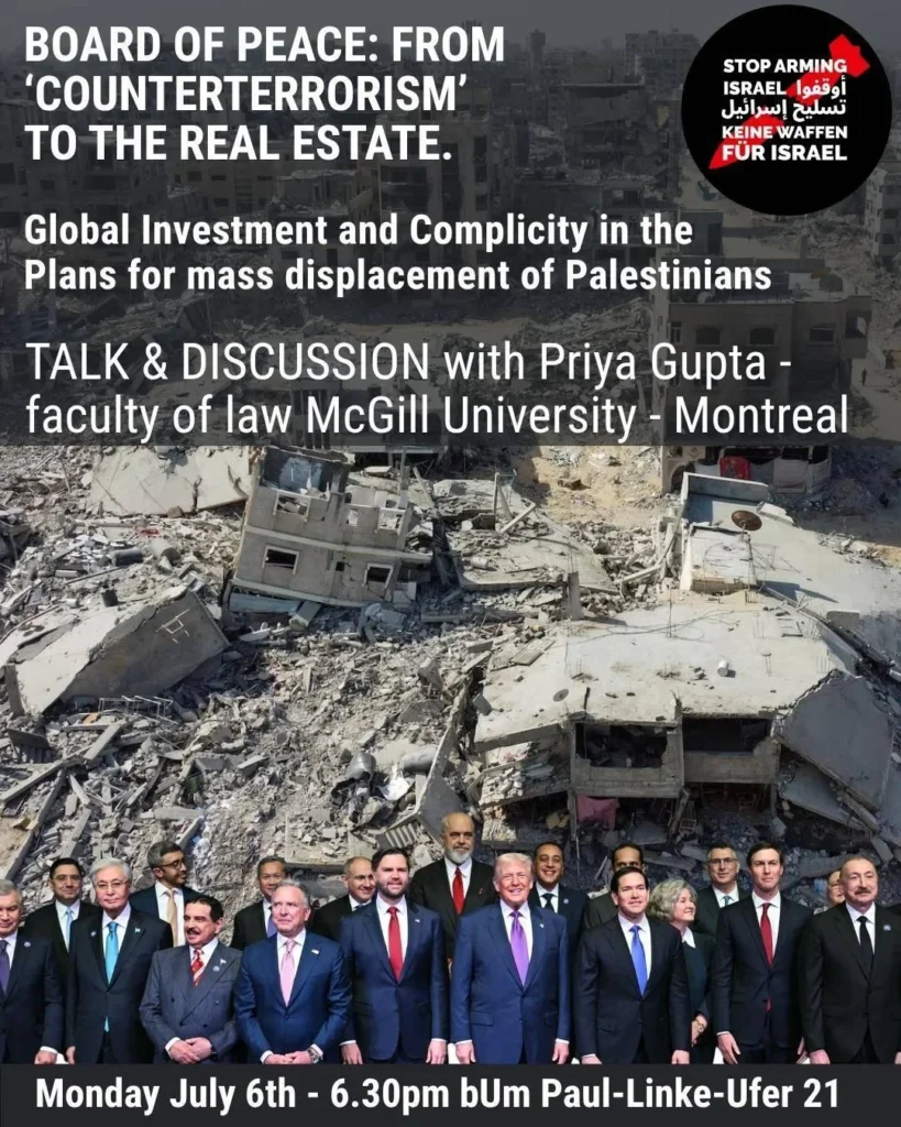 BOARD OF PEACE. FROM COUNTERTERRORISM TO THE REAL ESTATE.