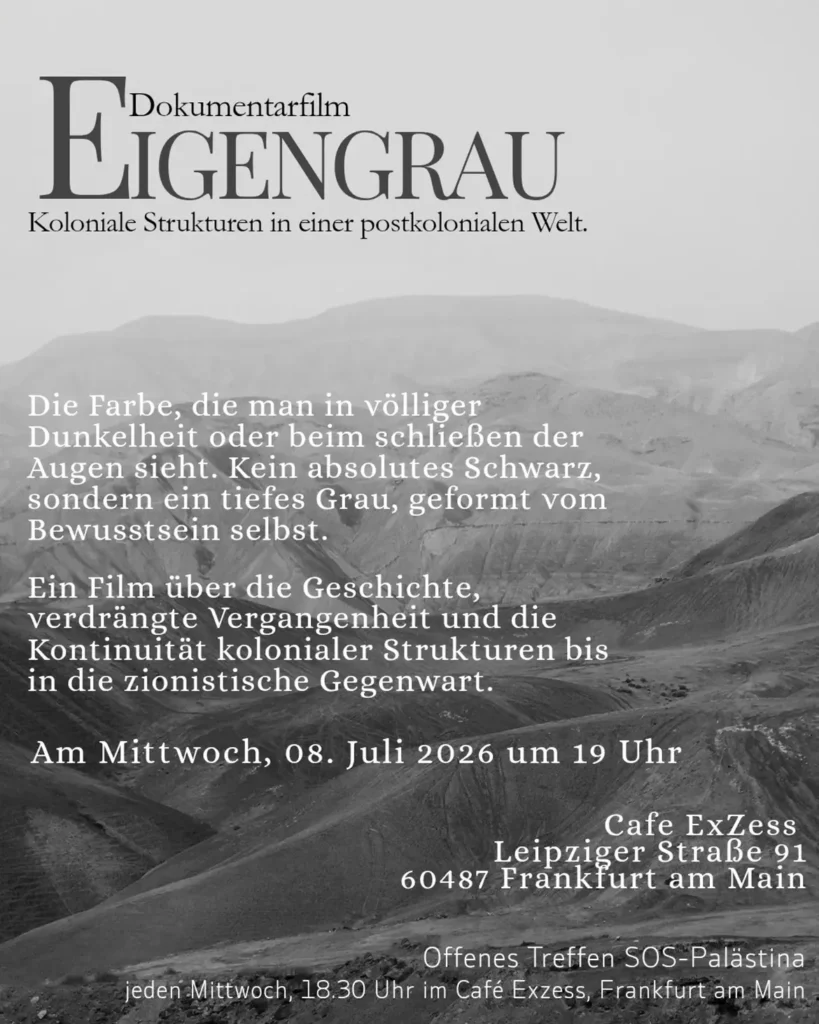 Filmvorführung & Diskussion: Eigengrau - Koloniale Strukturen in einer postkolonialen Welt