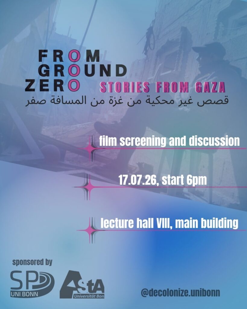 film screening and discussion - From Ground Zero - Stories from Gaza