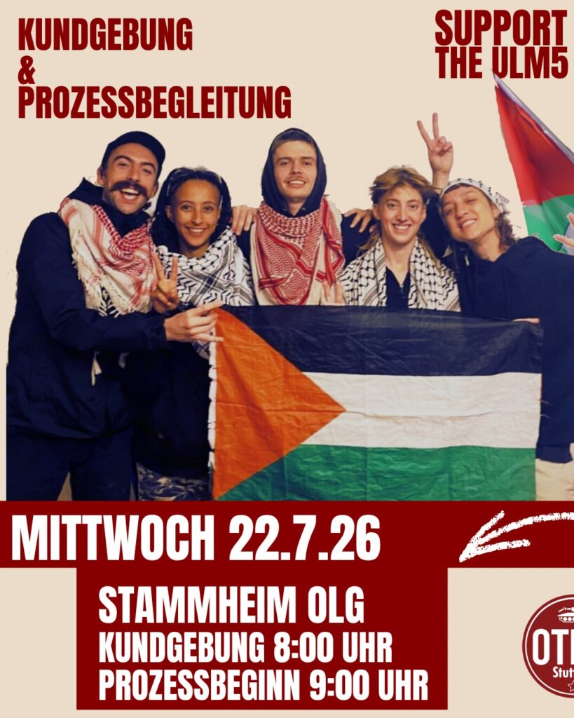 Kundgebung & Prozessbegleitung - Support the ULM5
