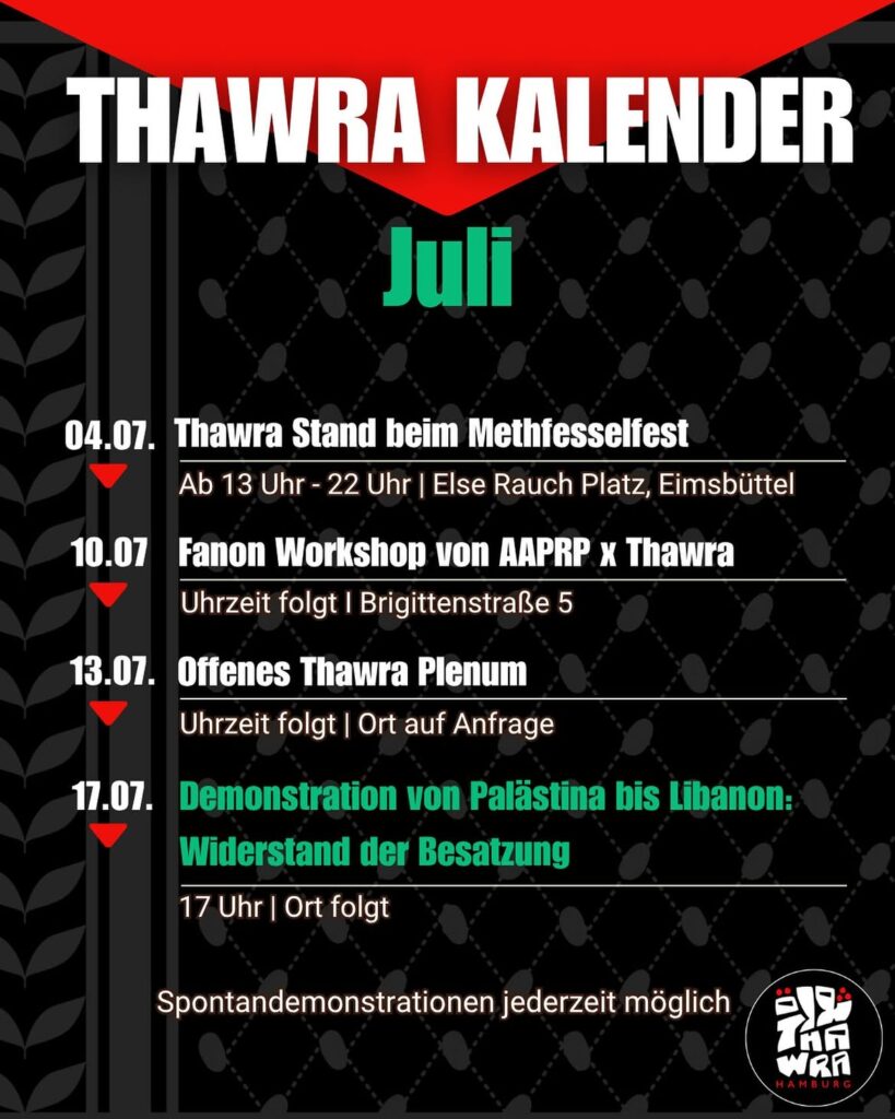 Demonstration von Palästina bis Libanon: Widerstand der Besatzung