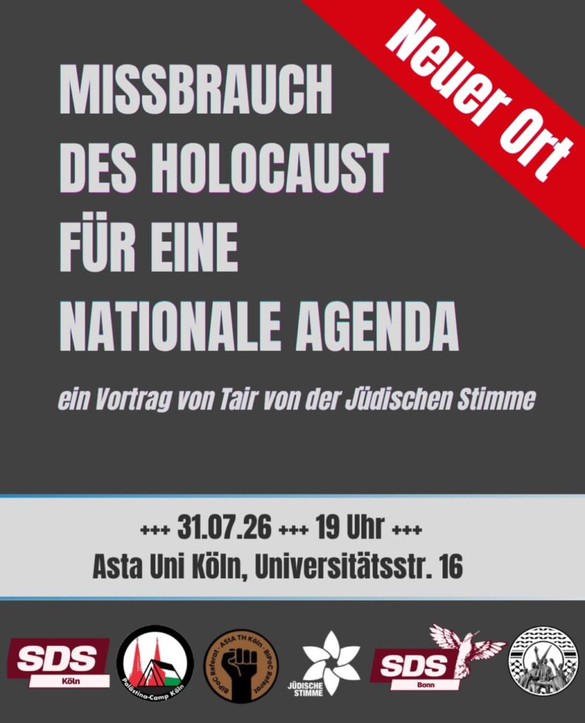 Vortrag - Missbrauch des Holocaust für eine nationale Agenda