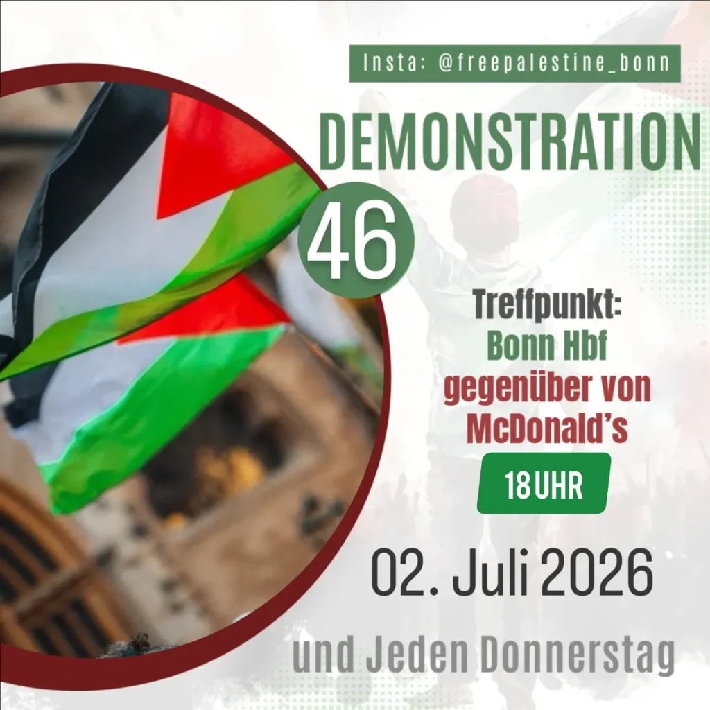 Demonstration - Treffpunkt gegenüber von McDonald\'s