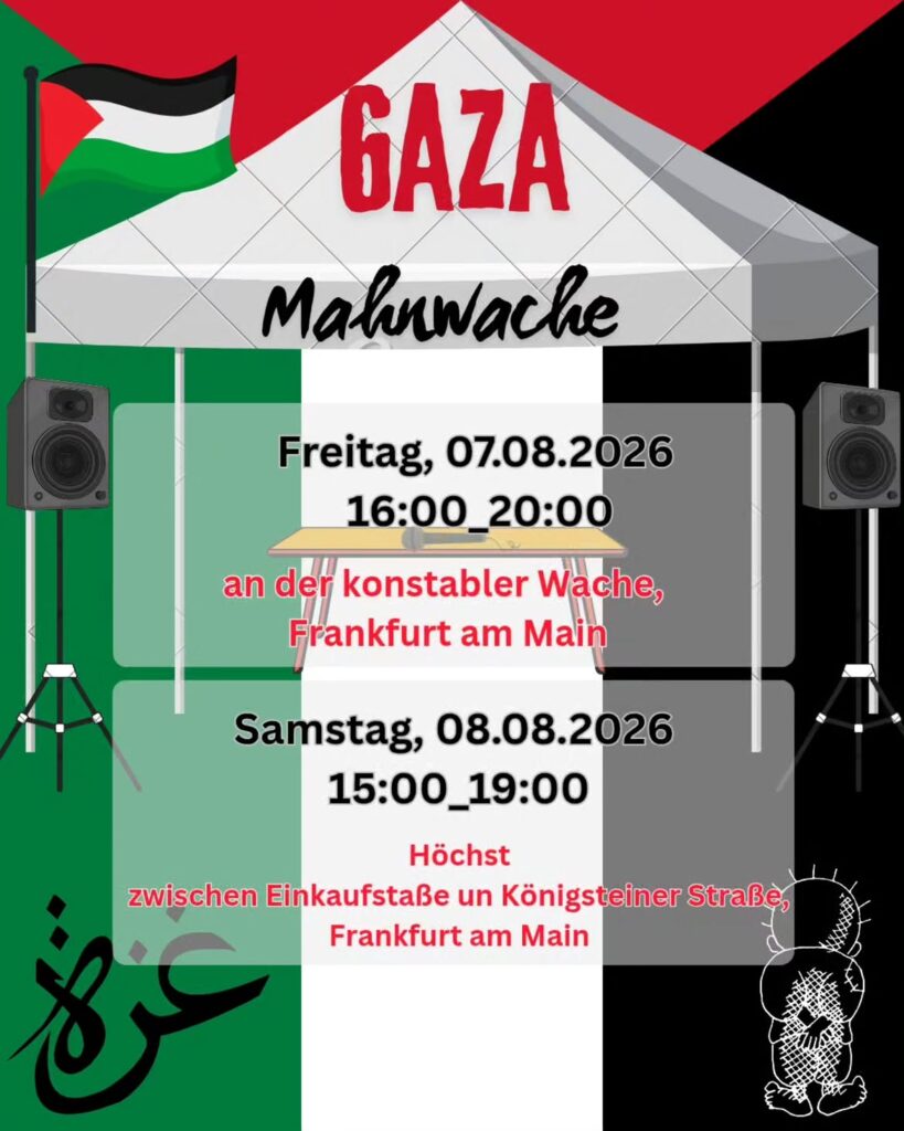 Gaza Mahnwache