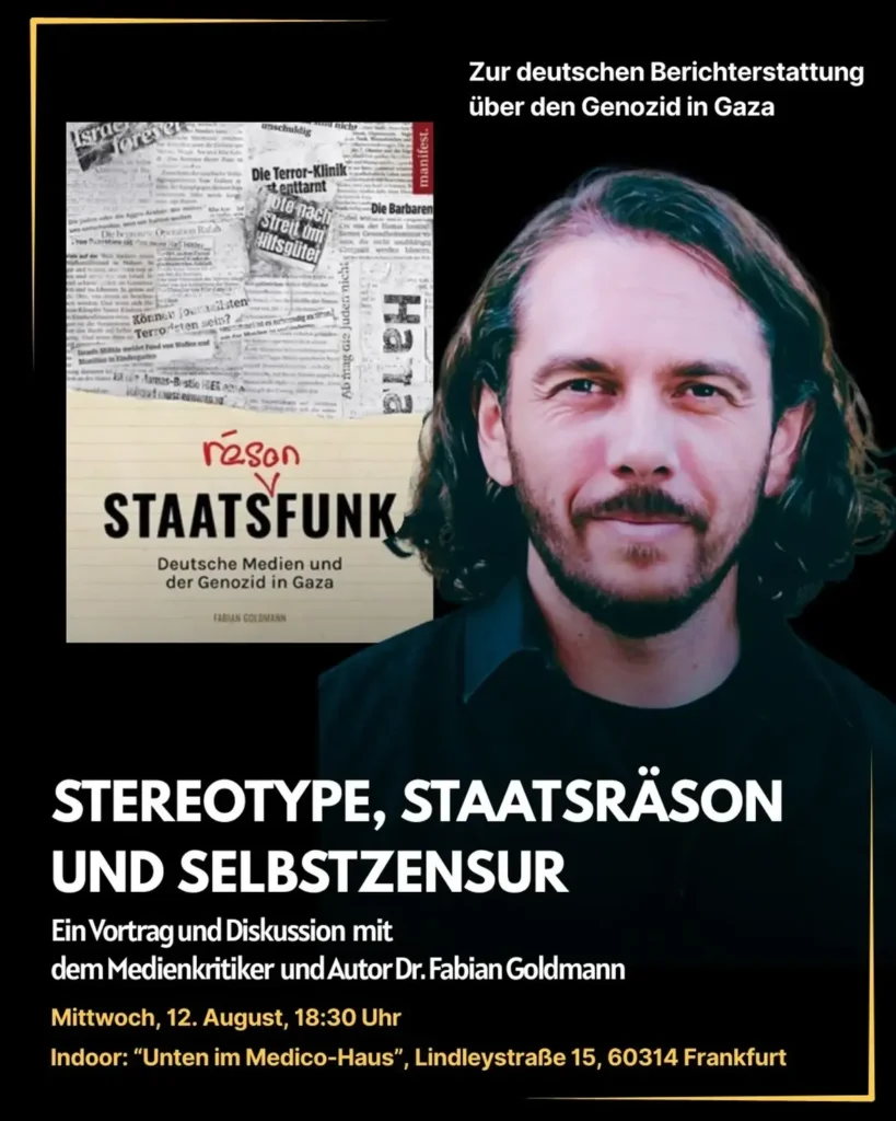 Vortrag und Diskussion - Stereotype, Staatsräson und Selbstzensur