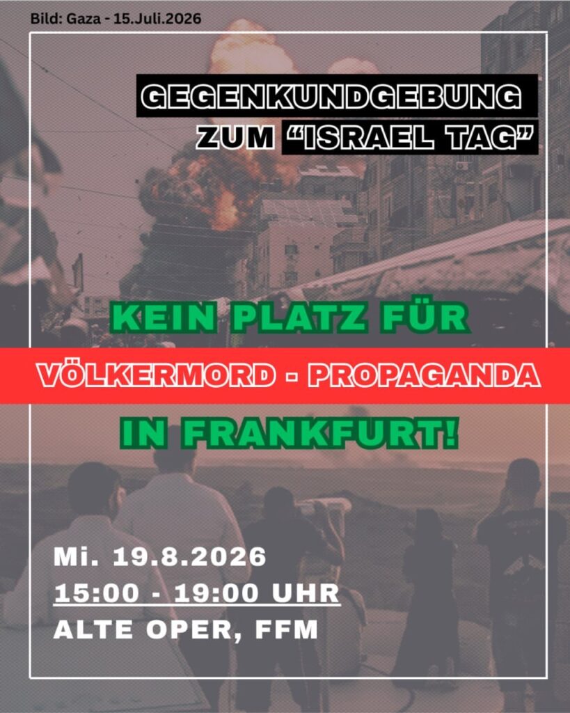 Gegenkundgebung zum \"Israel Tag\"