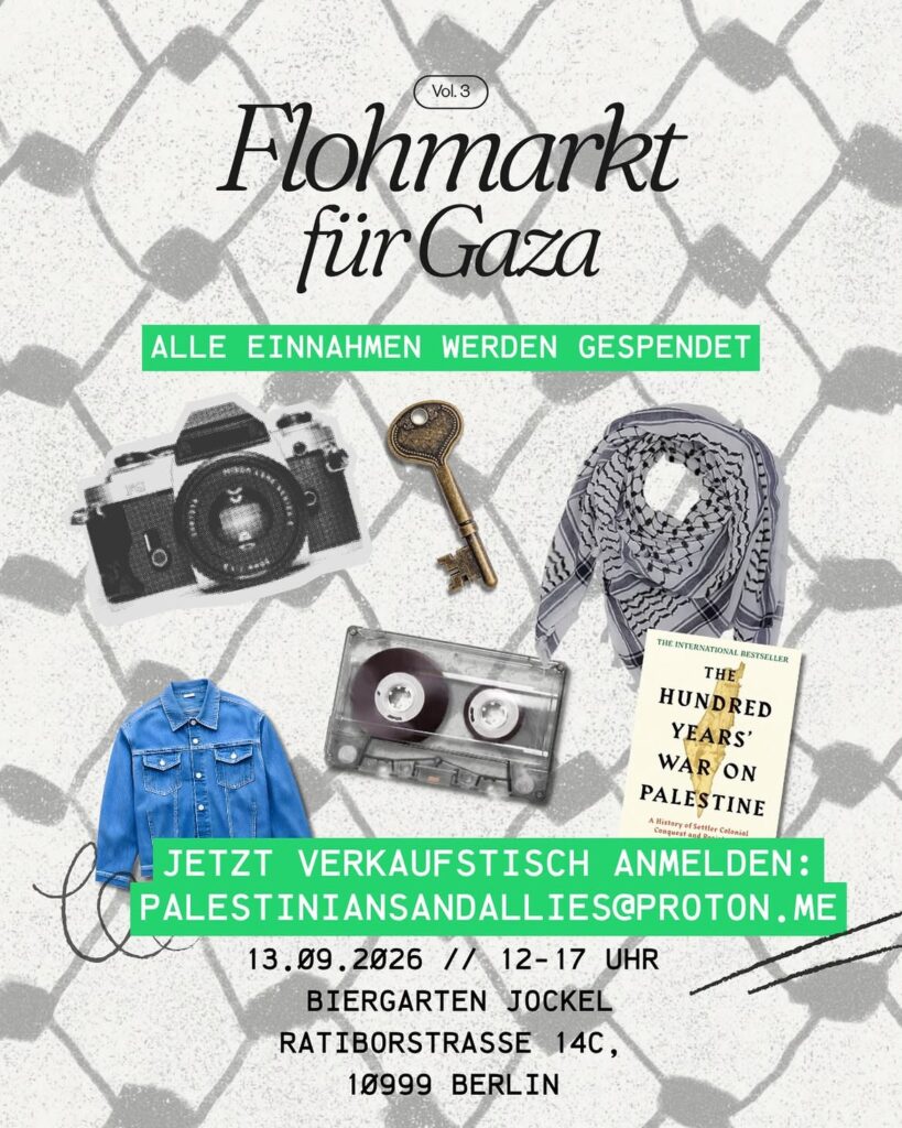 Flohmarkt für Gaza