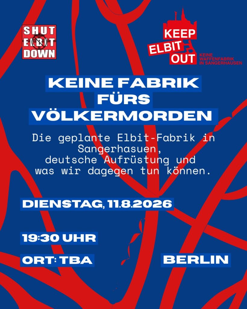 Veranstaltung - Keine Fabrik fürs Völkermorden