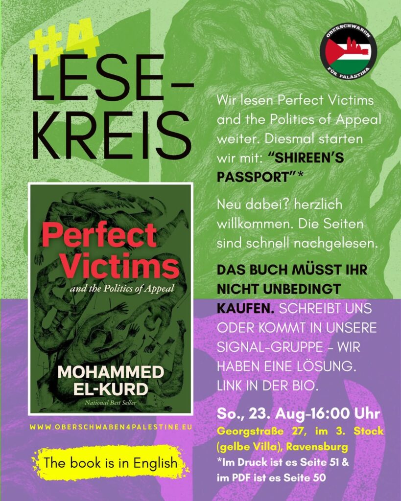 Lesekreis - Wir lesen Perfect Victims and the Politics of Appeal