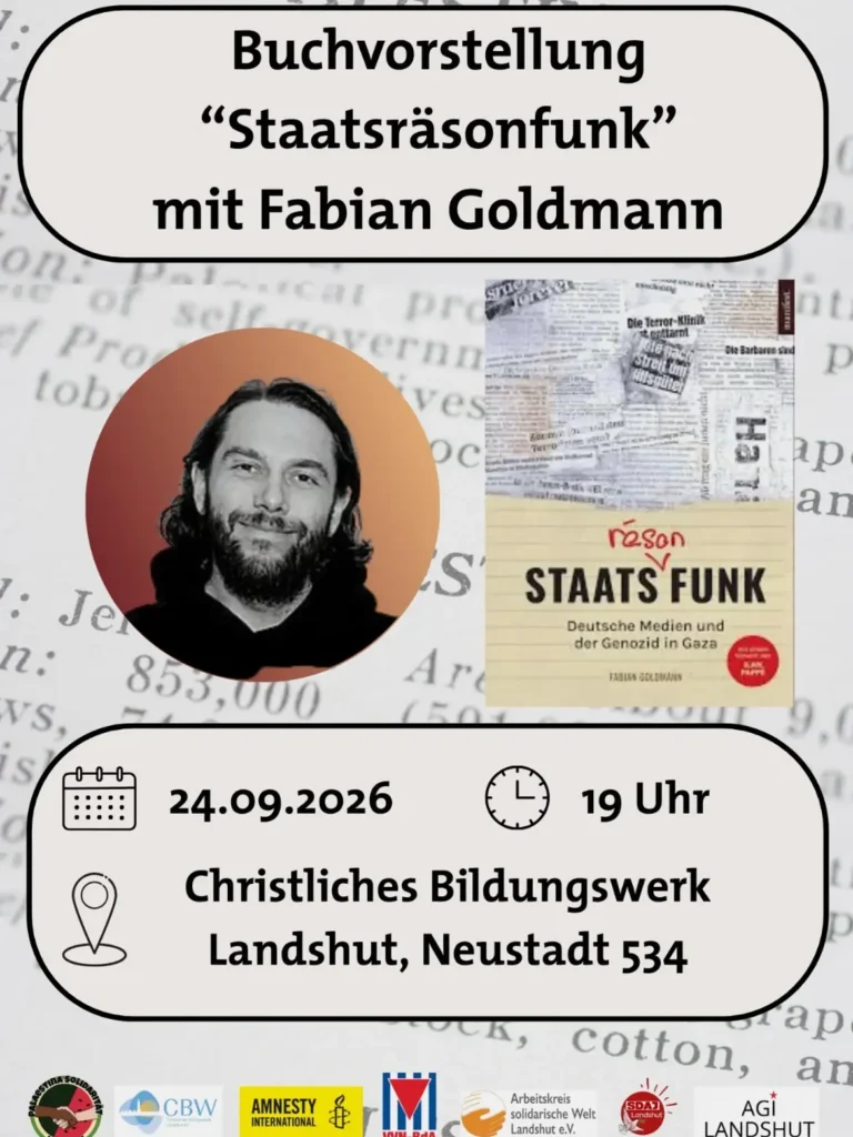 Buchvorstellung \"Staatsräsonfunk\" mit Fabian Goldmann