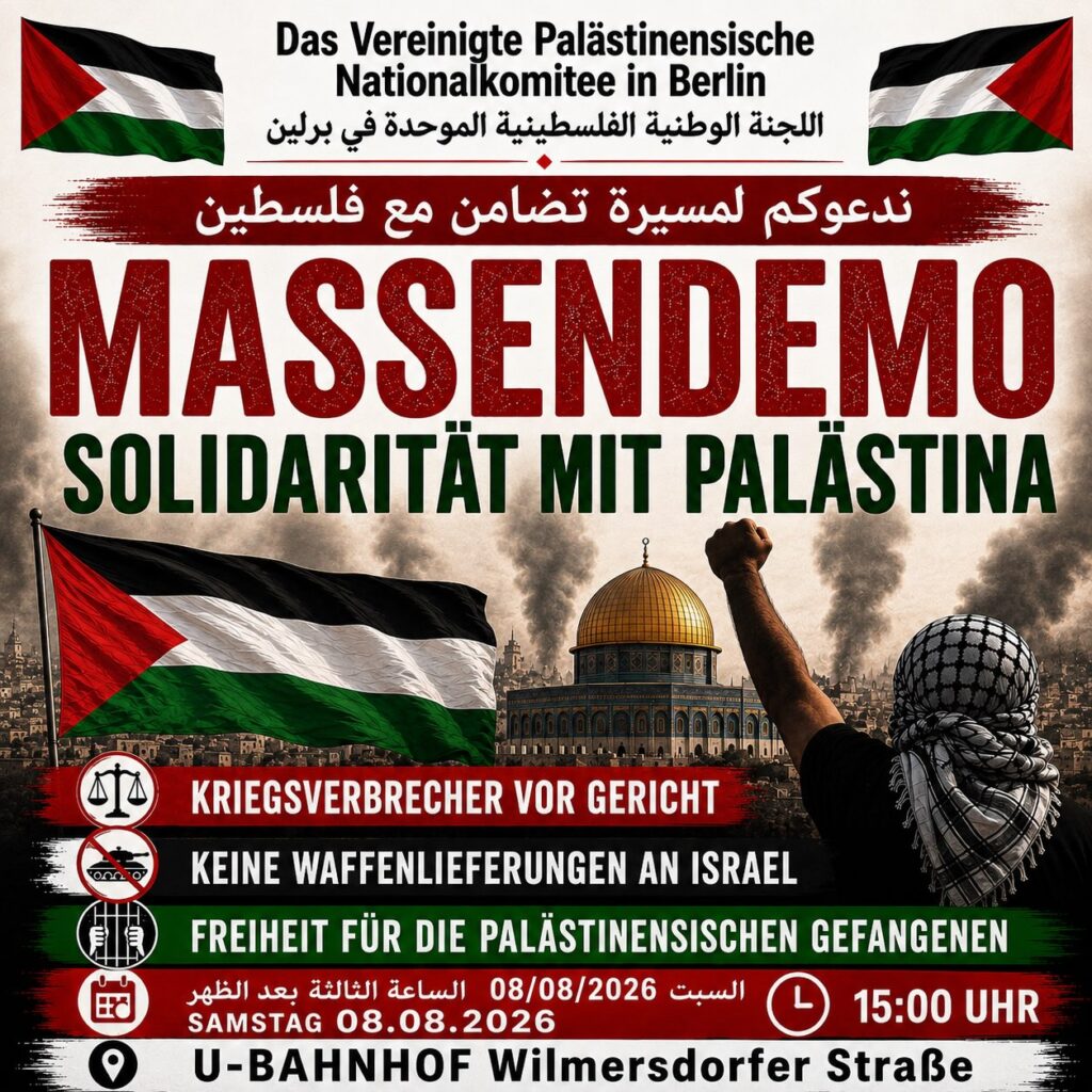 MASSENDEMO: SOLIDARITÄT MIT PALÄSTINA