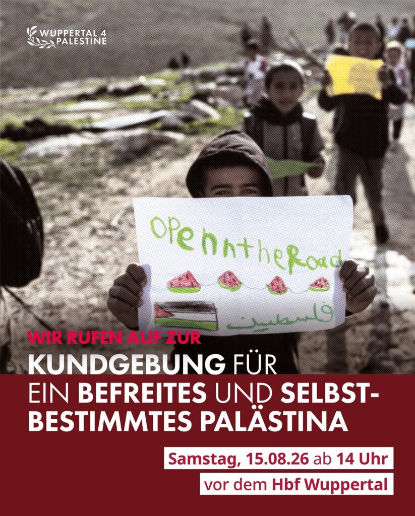 Kundgebung für ein befreites und selbstbestimmtes Palästina