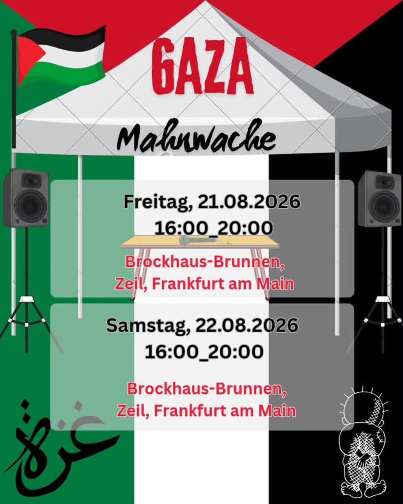 Gaza Mahnwache