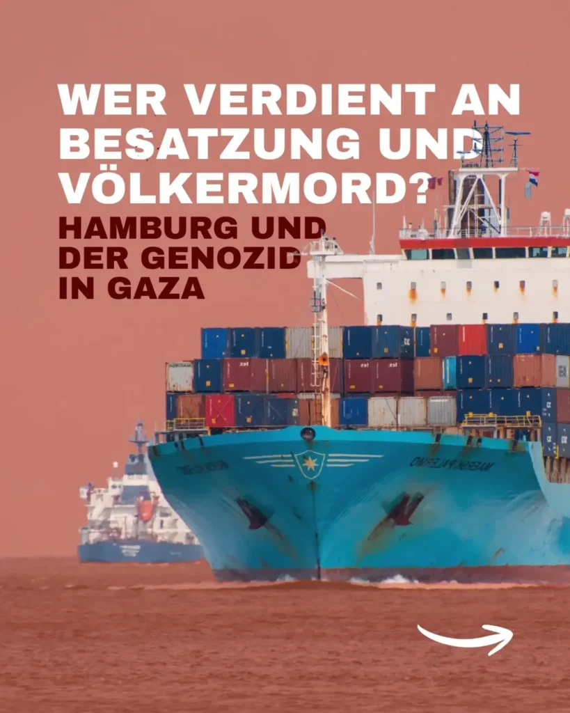 Wer verdient an Besatzung und Völkermord? Hamburg und der Genozid in Gaza