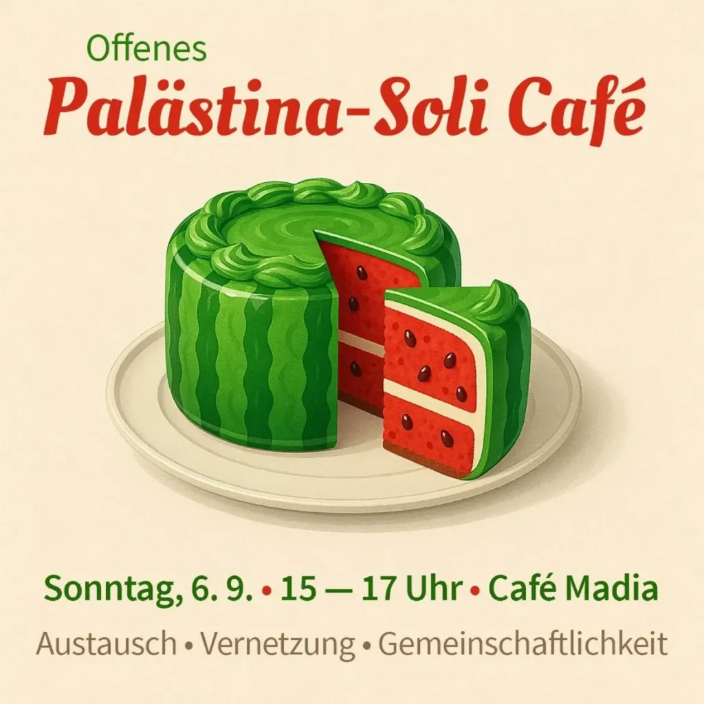 Offenes Palästina-Soli Café