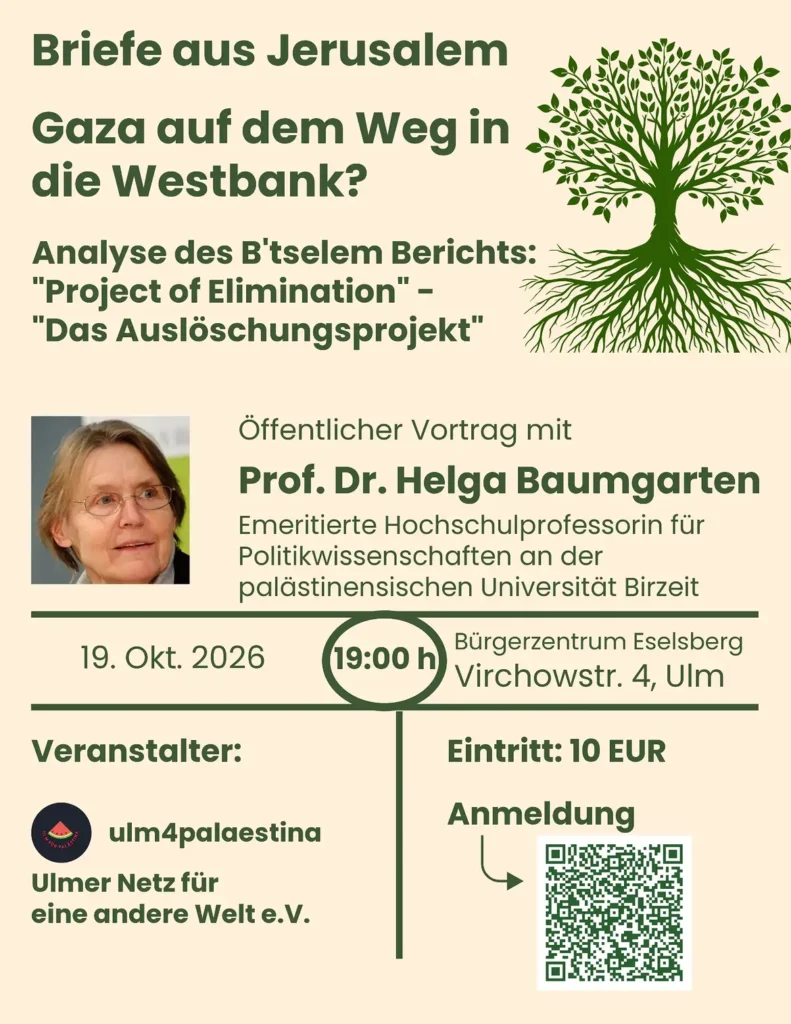 Briefe aus Jerusalem – Gaza auf dem Weg in die Westbank?