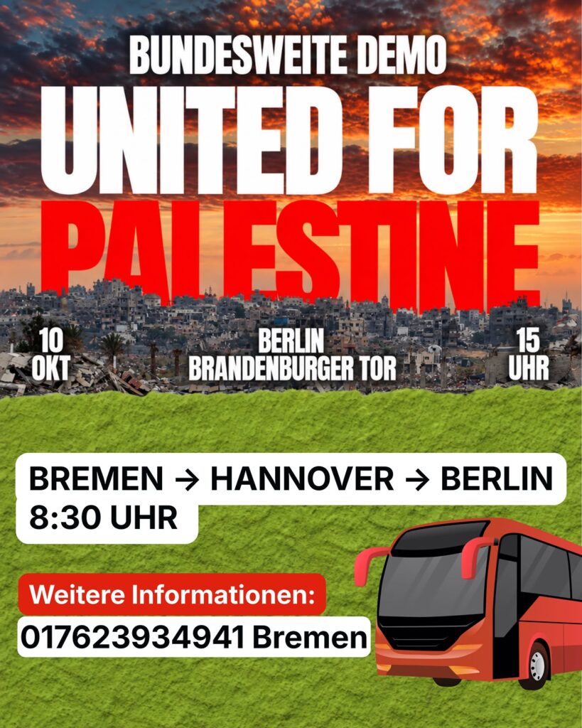 Gemeinsame Anreise zur bundesweiten Demo in Berlin