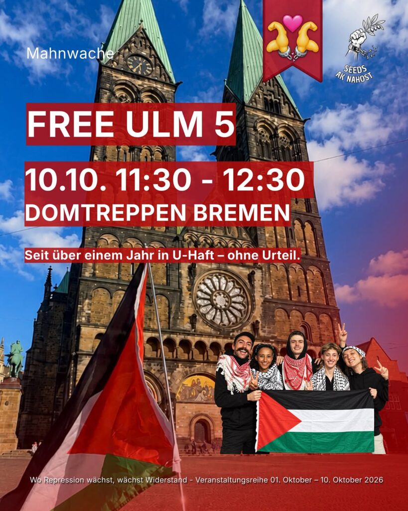FREE ULM 5 Mahnwache