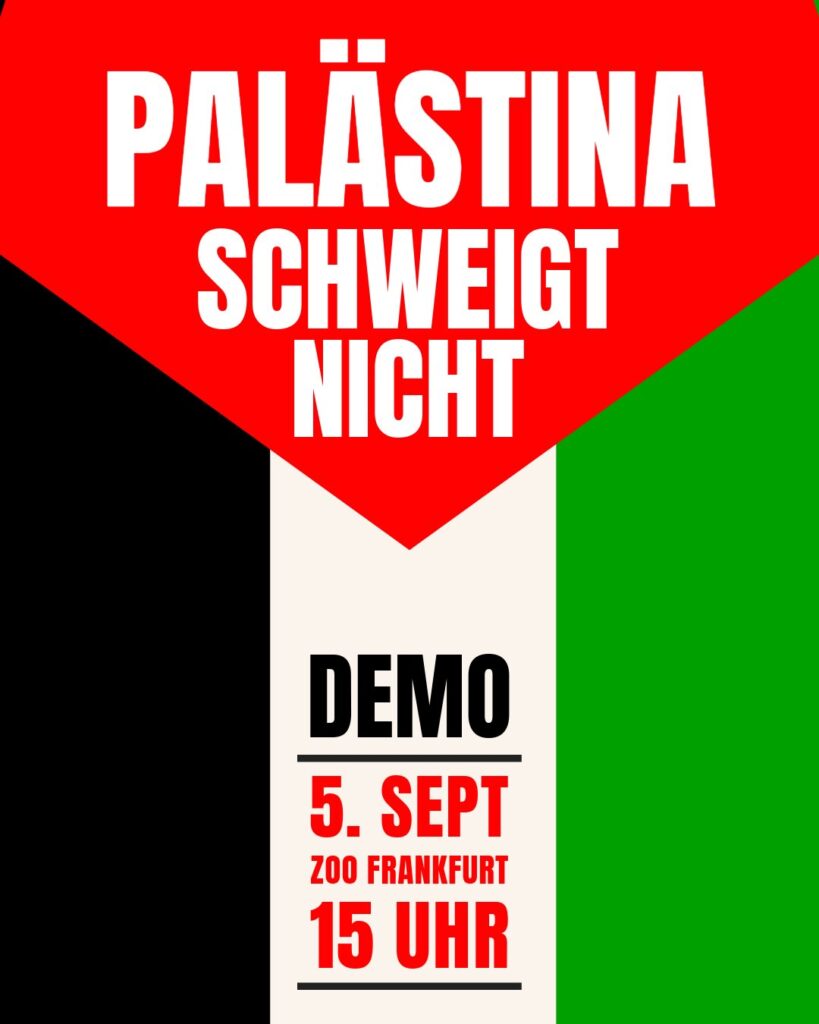 DEMO: P A L Ä S T I N A SCHWEIGT NICHT