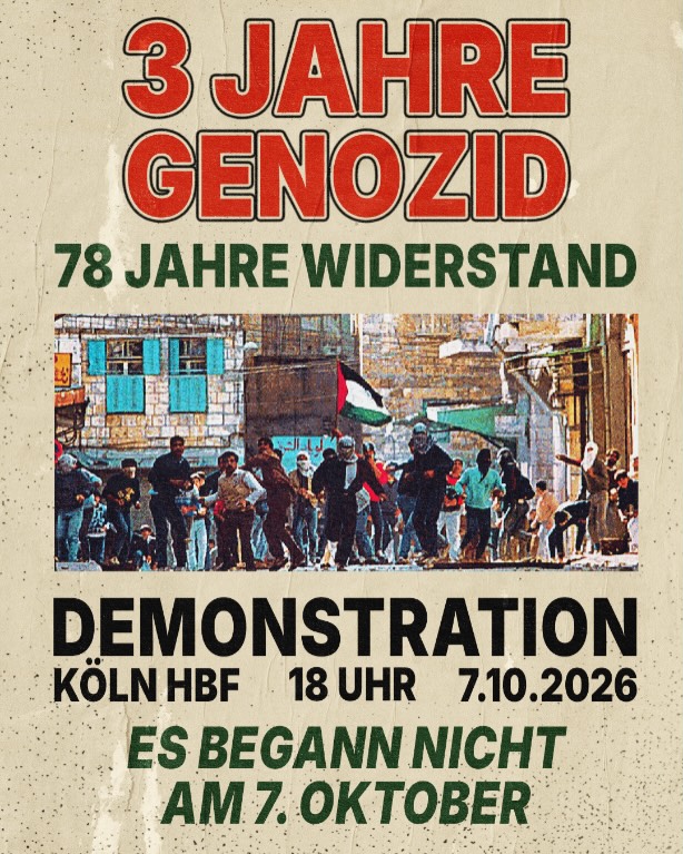 3 JAHRE GENOZID - 78 JAHRE WIDERSTAND - ES BEGANN NICHT AM 7. OKTOBER