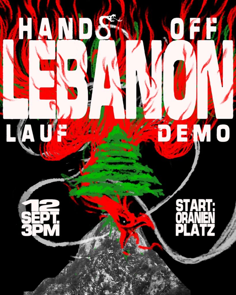 LAUFDEMO: HANDS OFF LIBANON! STOP THE SLAUGHTER!
