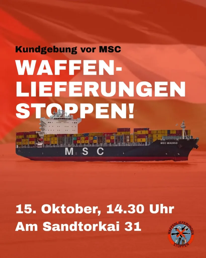 Kundgebung vor MSC - Waffenlieferungen stoppen!