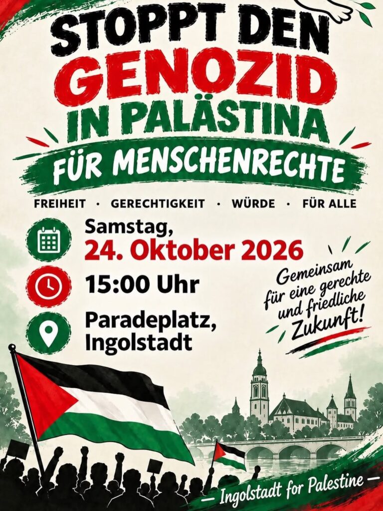 Stoppt den Genozid in Palästina - Für Menschenrechte
