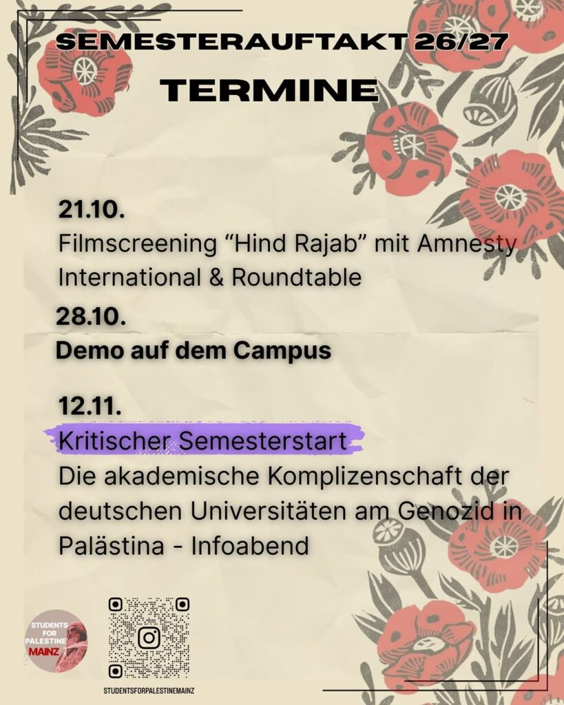 Filmscreening \"Hind Rajab\" mit Amnesty International & Roundtable