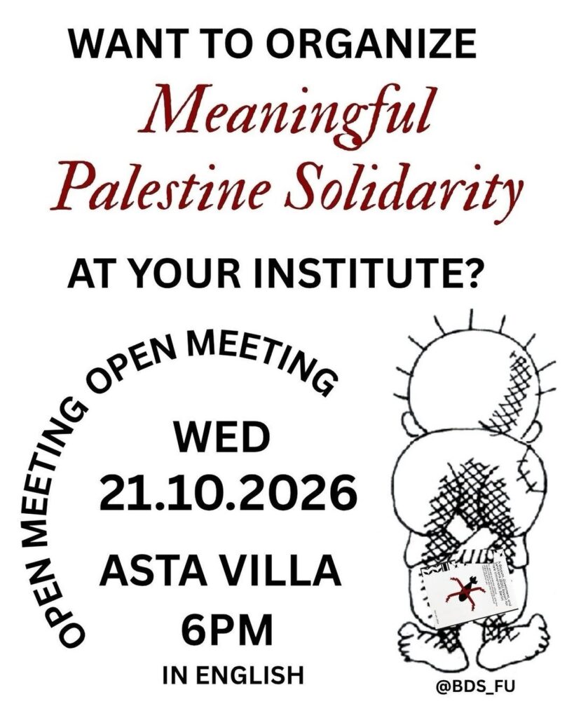 Open Meeting - Meaningful Palestine Solidarty at your Institute?