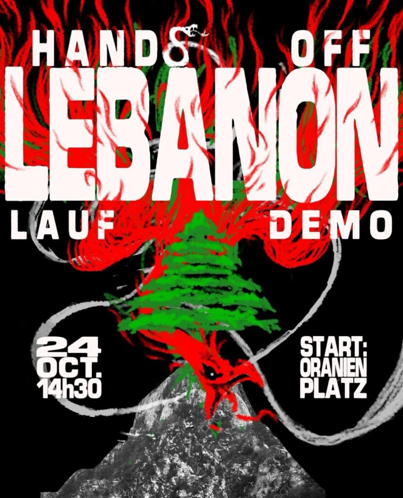 Laufdemo - HANDS OFF LEBANON