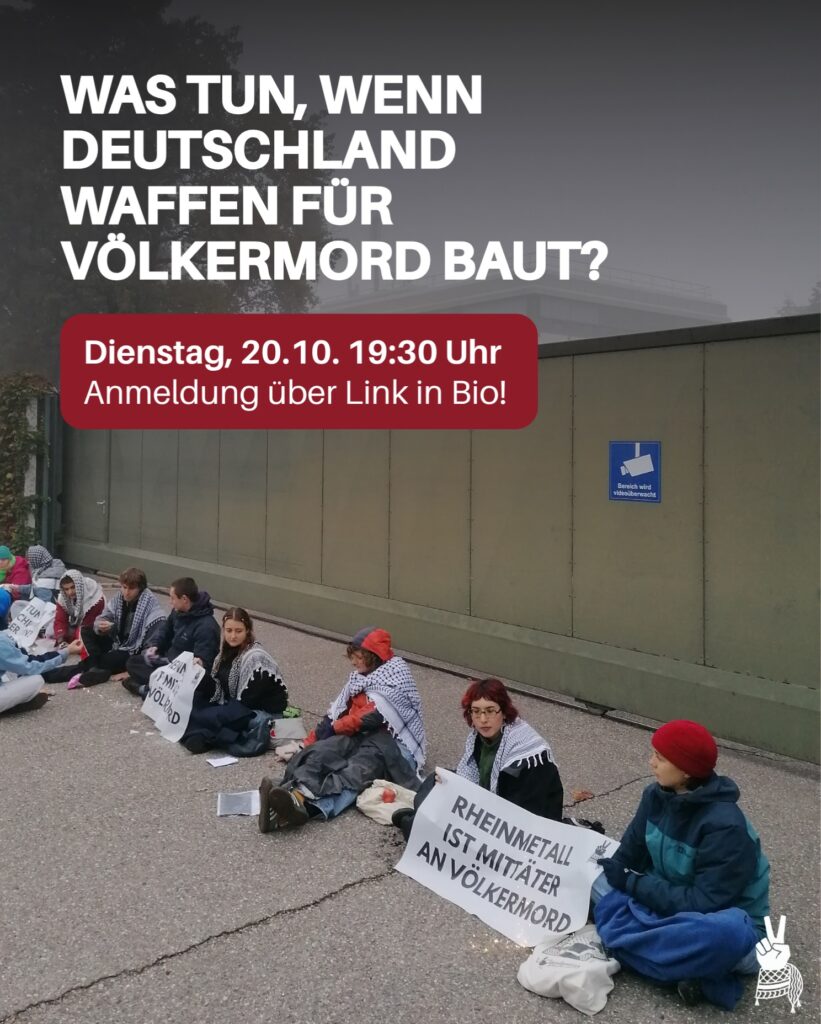 Online - Vortrag - Bundesweite Proteste vor Rheinmetall