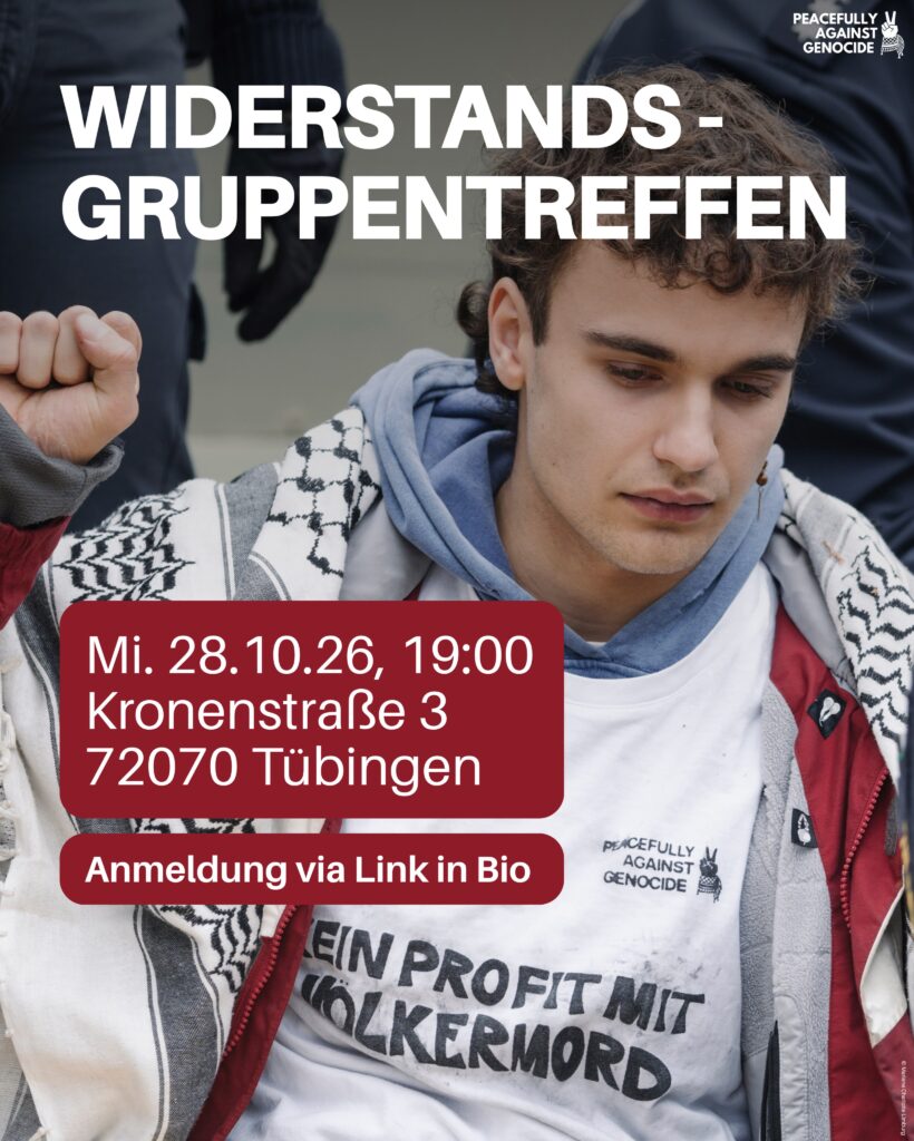 EINLADUNG: WIDERSTANDSGRUPPENTREFFEN TÜBINGEN